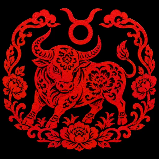 taurus papercut zodiac artwork
