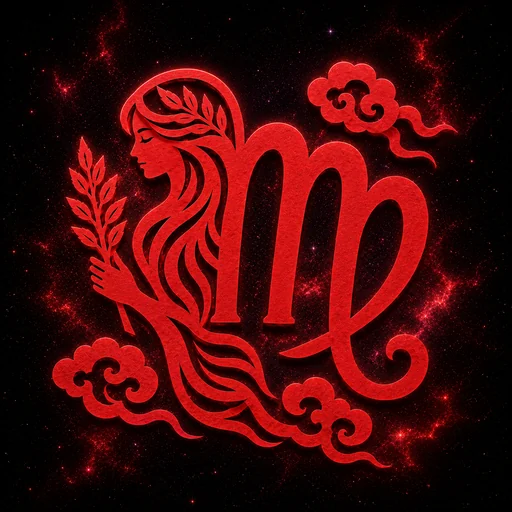 virgo papercut zodiac artwork